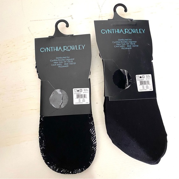 Cynthia Rowley Black Solid Lace Liners NWT - Picture 3 of 5